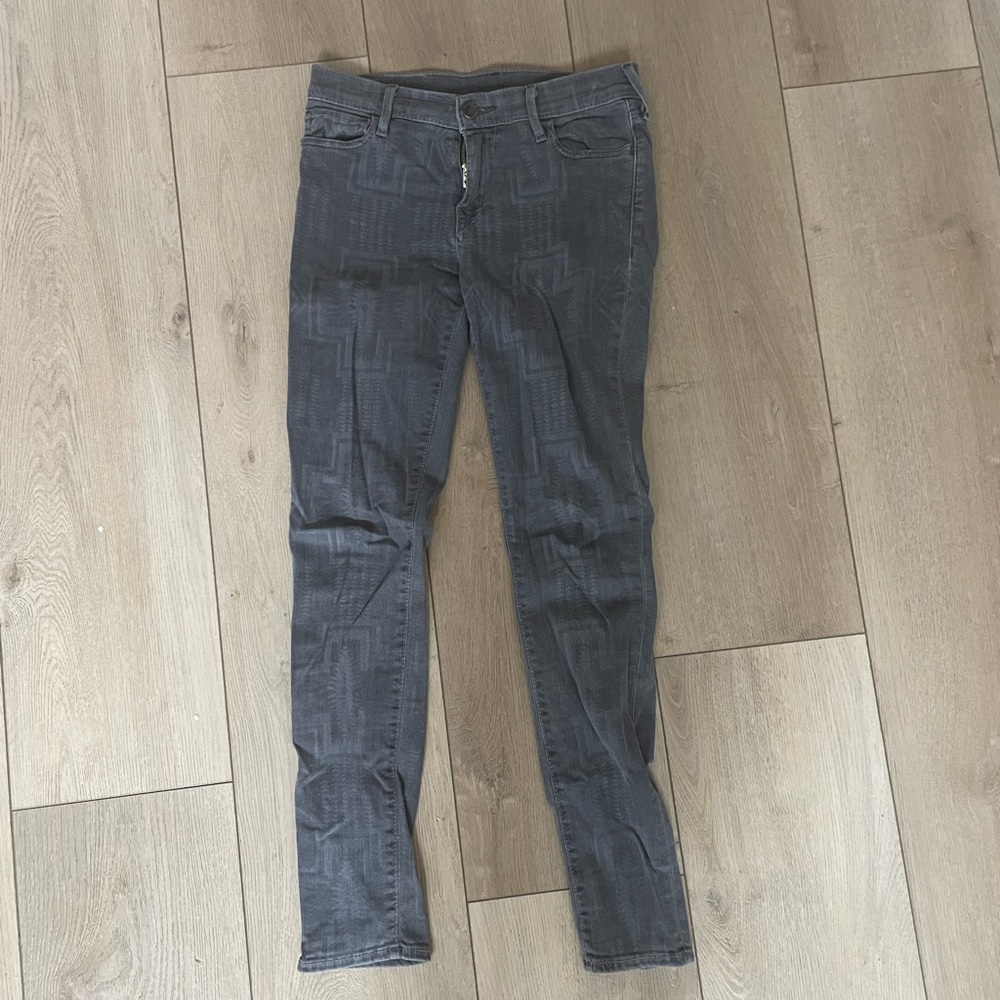 True Religion Gray Patterned Denim